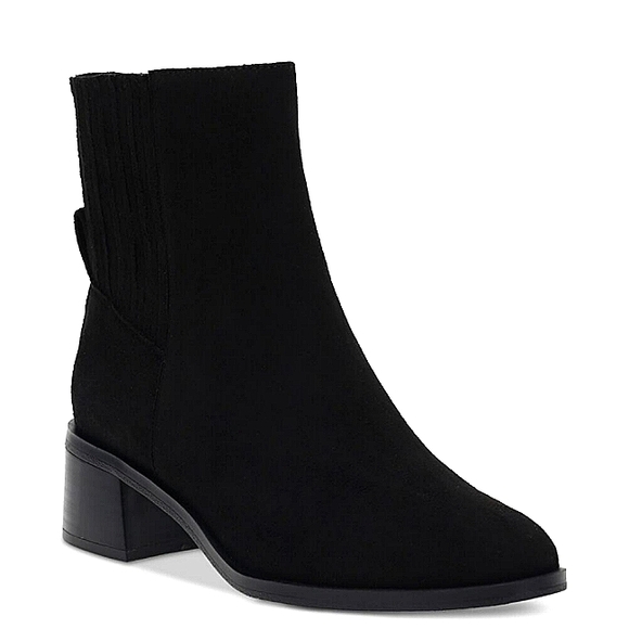 New w/Box Style & Co Orleyy Faux Suede Side-Zip Stacked Heel Ankle Booties 6.5 - Picture 1 of 2